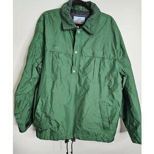 VTG Fieldmaster Windbreaker Men Large GreenSnap Pocket Outdoor Lightweight Lined